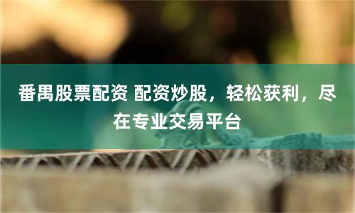 番禺股票配资 配资炒股，轻松获利，尽在专业交易平台